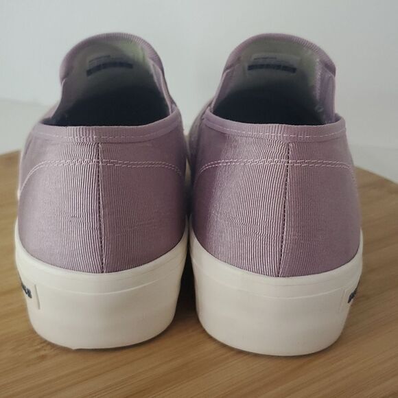 SeaVees Baja Slip on Platform Sneaker Iced Lavender Grossgrain Twill Women's 9.5 - Picture 5 of 11